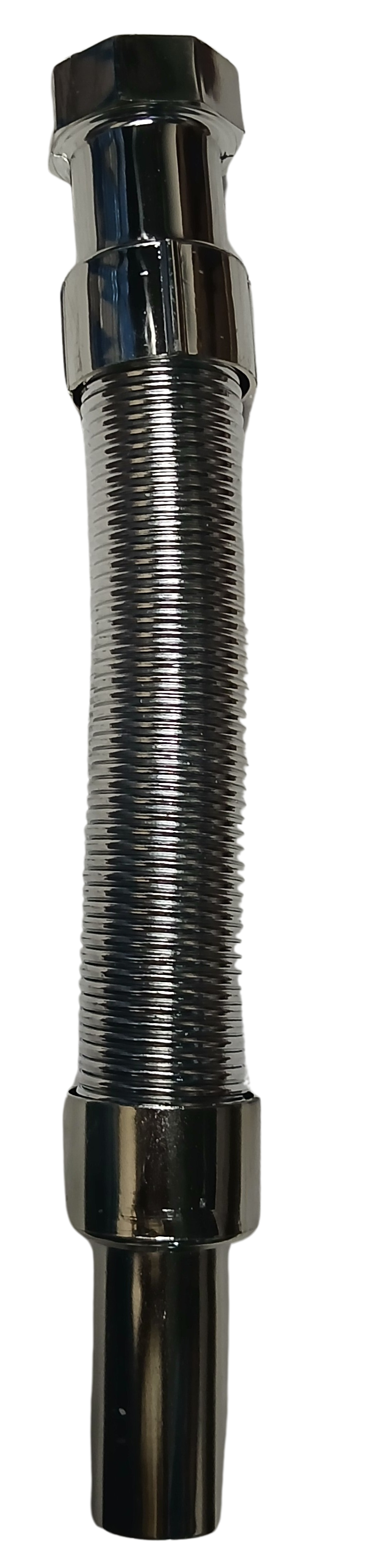 Waste Pipe Chrome Flexible PVC CP Hose Pipe – Heavy Duty 1 1/4" Drain Hose/Outlet Tube Connector