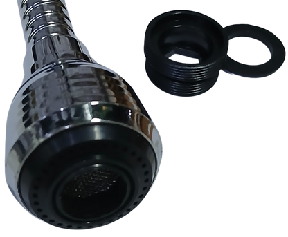 Flexible Sink Faucet Sprayer, 360-Degree Swivel Spray Nozzle, Stainless Steel Extension Hose, Chrome