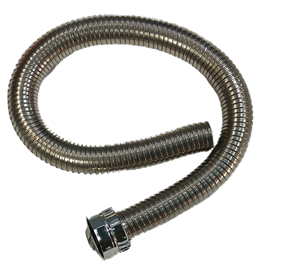 Stainless Steel Coated Flexible Wash Basin &amp; Sink Waste Pipe – 3 Feet (Rat-Proof Design)