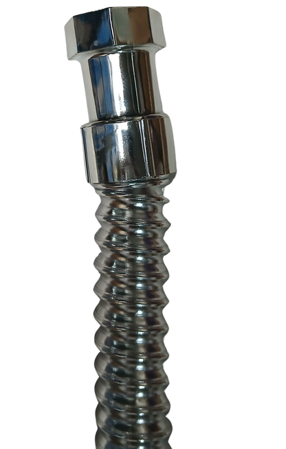 Waste Pipe Chrome Flexible PVC CP Hose Pipe – Heavy Duty 1 1/4" Drain Hose/Outlet Tube Connector