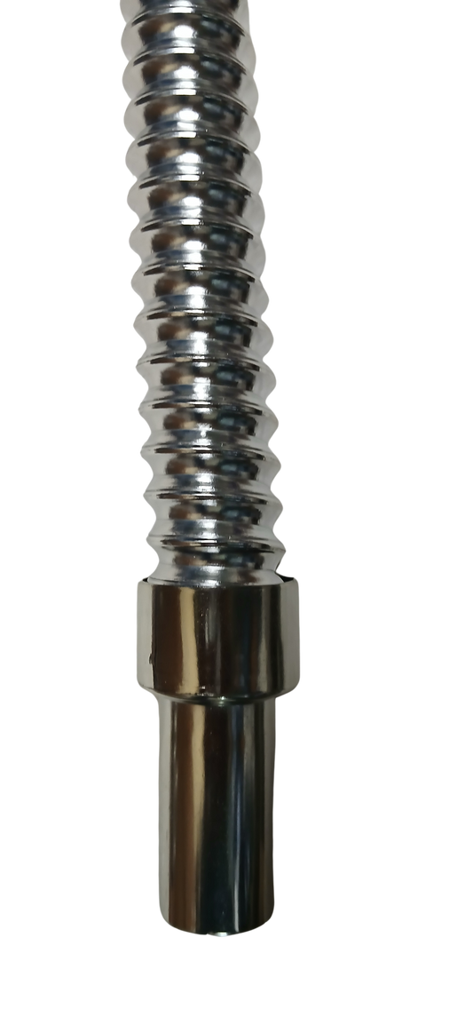 Waste Pipe Chrome Flexible PVC CP Hose Pipe – Heavy Duty 1 1/4" Drain Hose/Outlet Tube Connector