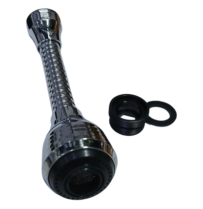 Flexible Sink Faucet Sprayer, 360-Degree Swivel Spray Nozzle, Stainless Steel Extension Hose, Chrome